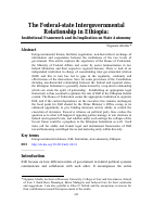 The Federal-state Intergovernmental relationship in ethiopia.pdf